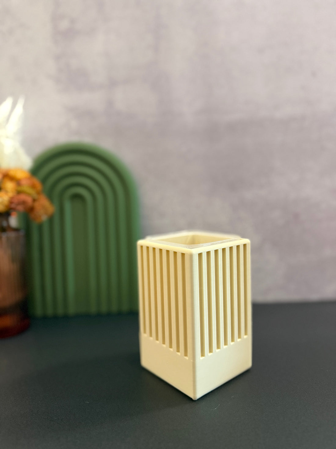 Studio Series: Fluted Cube (2.5") Self Watering Pot