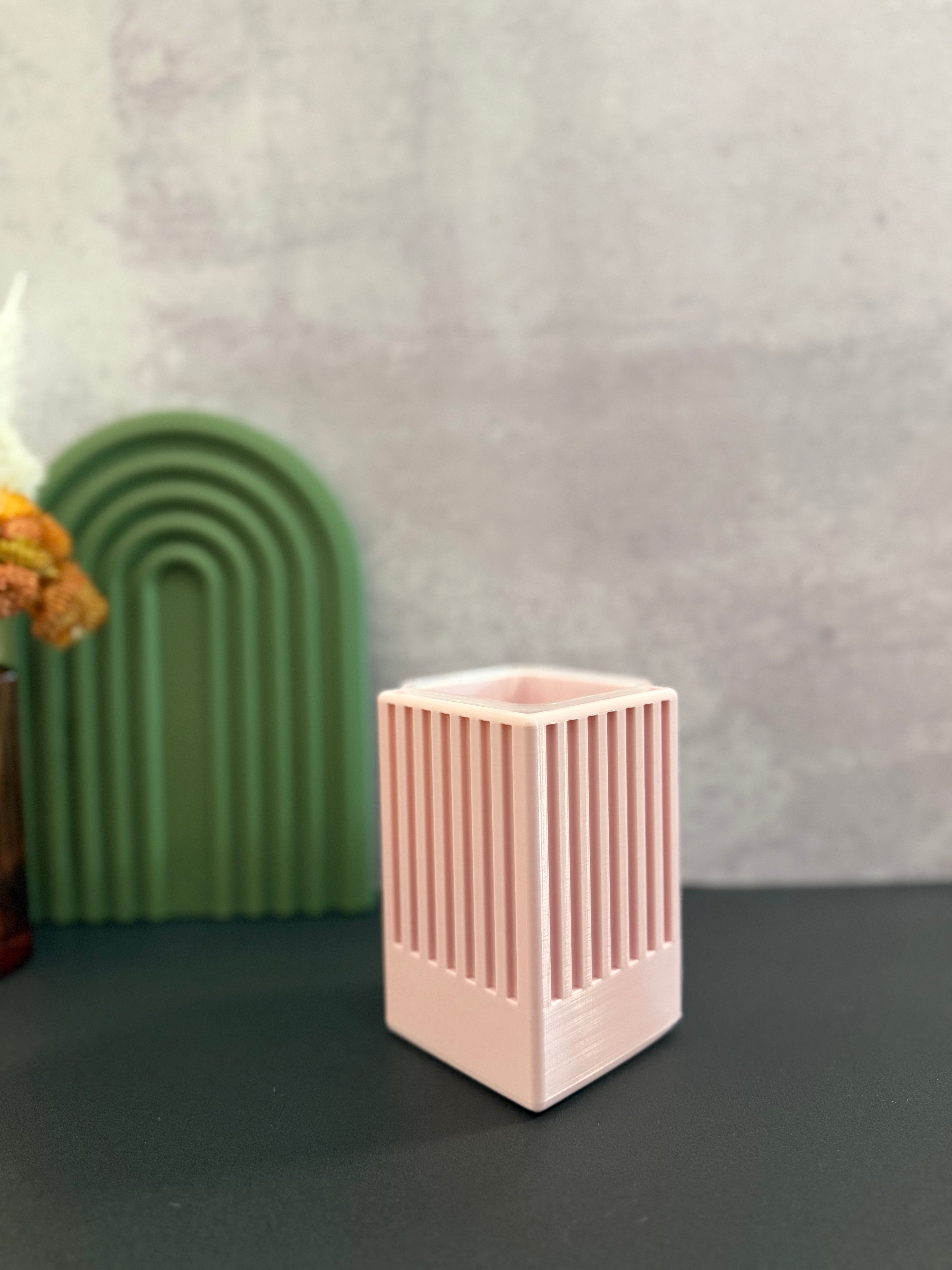 Studio Series: Fluted Cube (2.5") Self Watering Pot